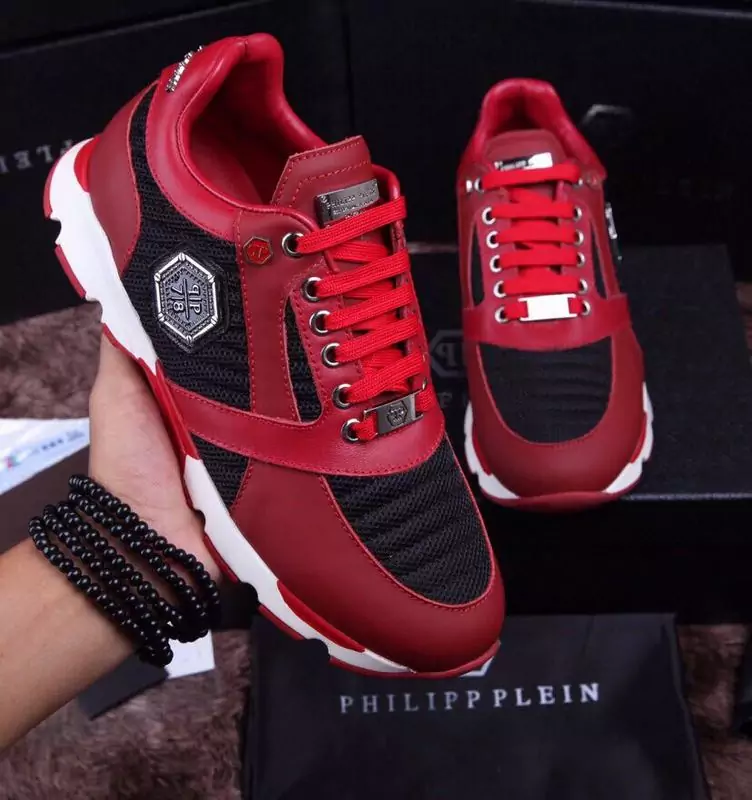 chaussure philipp plein sport homme qp78 red leather